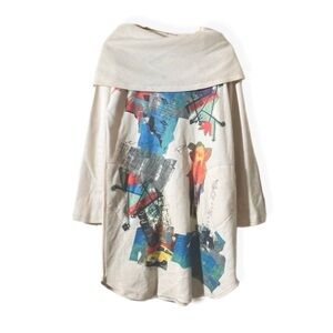 Inoah Artsy Abstract Tunic Dress